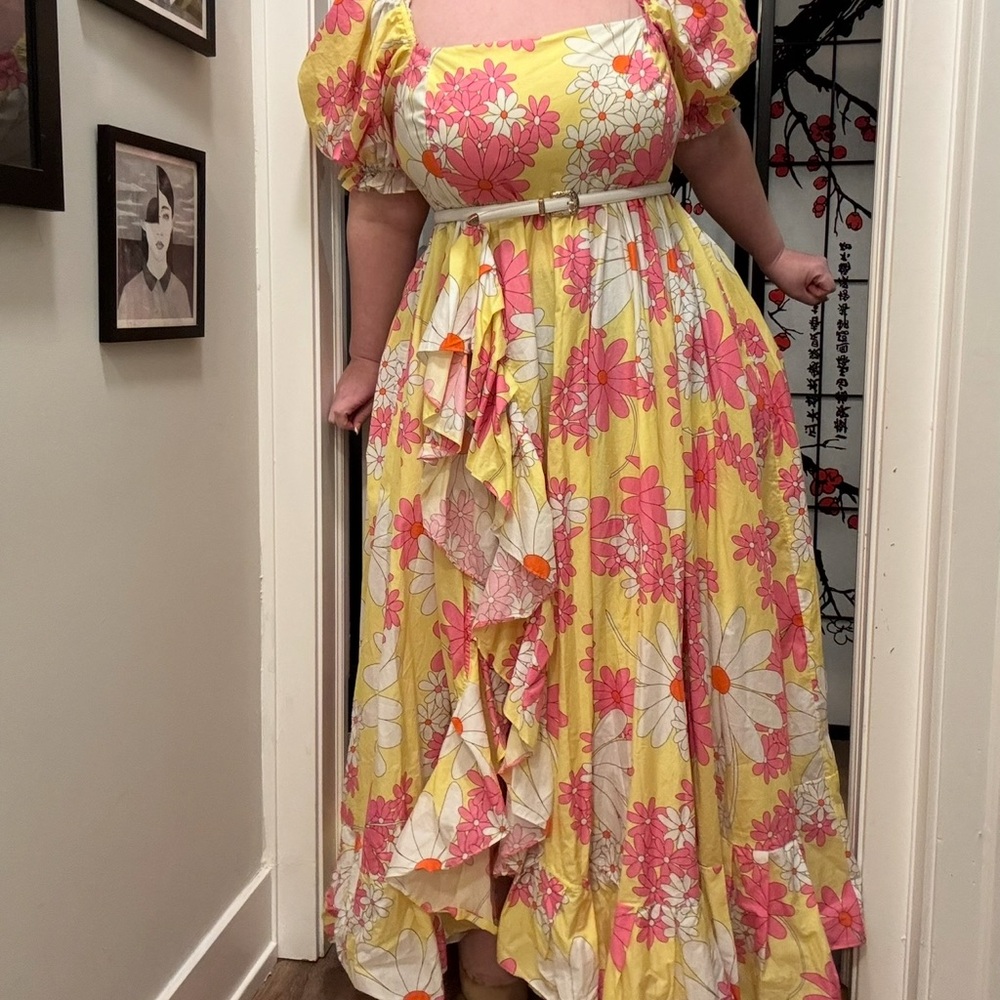 Selkie Goldie Ruffle Gown 2X NWT – Sold Out, Dreamy 70s Whimsical Girly Vibes